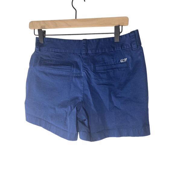 Vineyard Vines Chino Sailor Chic Nautical Coastal Navy Shorts Sz 2 - Picture 3 of 5